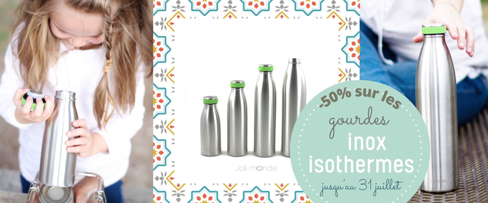 Des gourdes inox isothermes &agrave; moiti&eacute; prix sur sans-bpa.com !